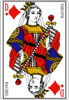 100px Queen of diamonds fr svg