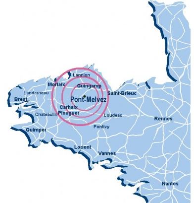 pont melvez carte