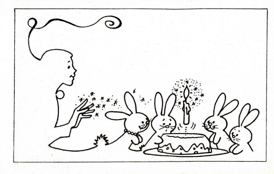 1991-1992 Une carte pour les goûters d'anniversaire crée spécialement par James Hodges